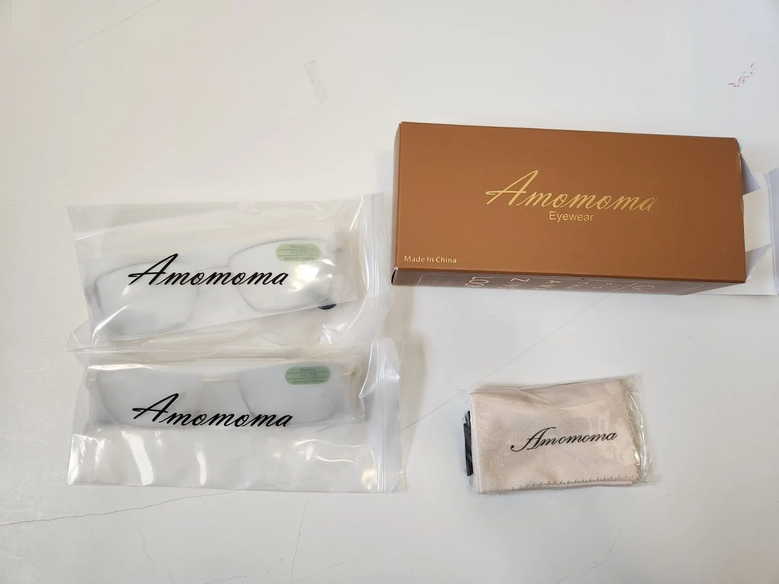 AMOMOMA AM6090 2-Pack Retro Reading Glasses, Gold/Silver, 1.75X