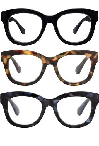AMOMOMA Retro Oversized Reading Glasses for Women Blue Light